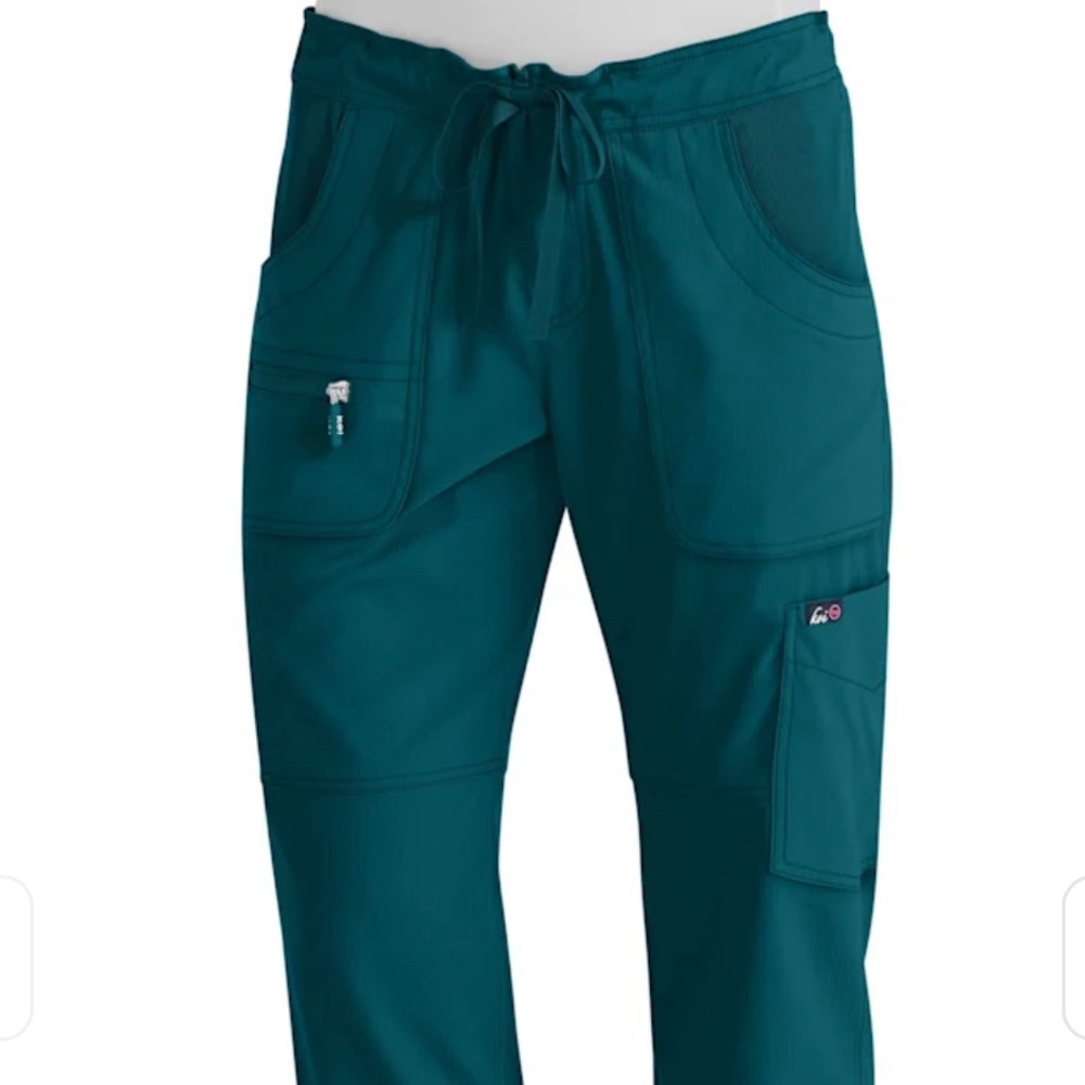 Koi Carribean Blue Slim Fit Scrub Pants Tall